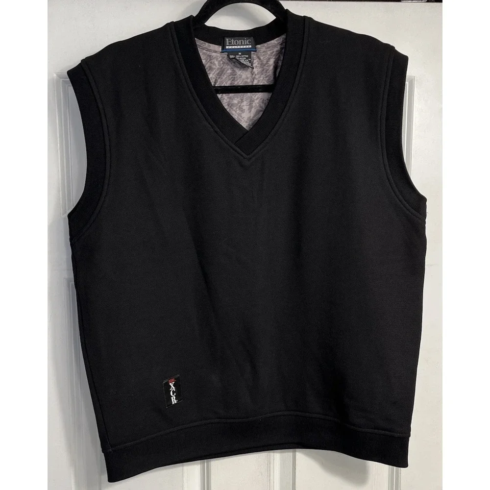 VINTAGE 90S ETONIC GOLFWEAR GORE-TEX XCR VEST SIZE‎ Medium Black